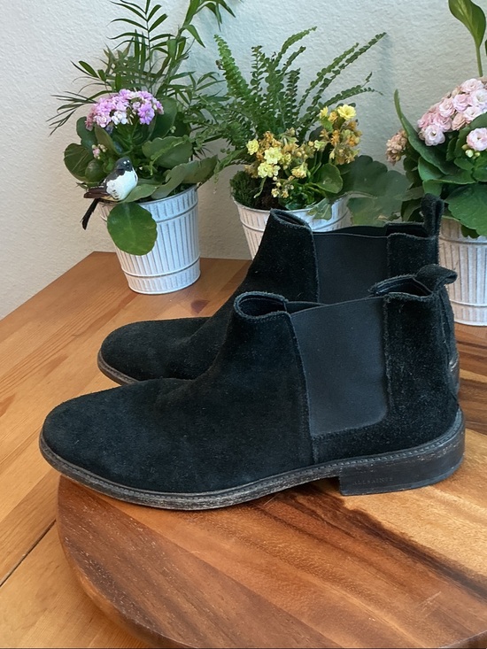 All Saints Mens Black Suede Chelsea Boots 11 main image 7